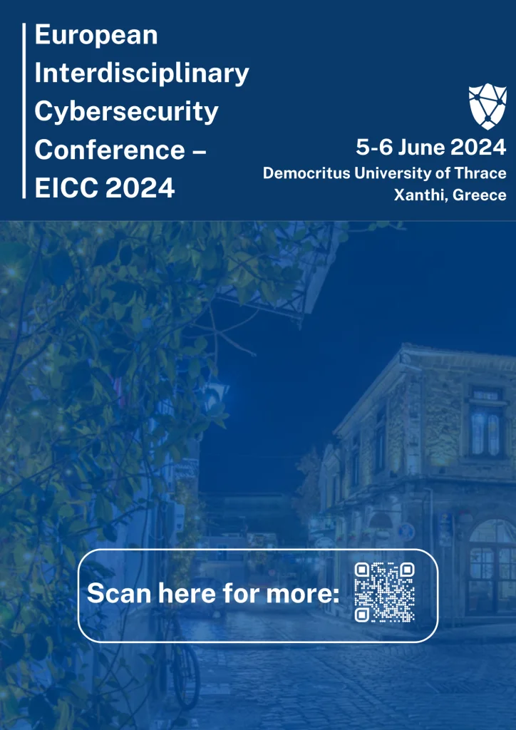 European Interdisciplinary Cybersecurity Conference poster